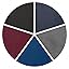LargeA - Heather Black, Navy, Dark Grey, Royal Blue, Wine