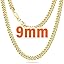 9mm-14k Gold Plated