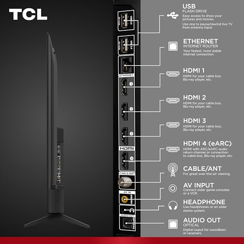 TCL 43-Inch Q6 QLED 4K UHD Smart TV with Fire TV (43Q651F, 2025 Model) Dolby Vision, HDR PRO+, Dolby Atmos, Alexa Built-in with Voice Remote, Apple AirPlay 2 Compatibility, Streaming Television
