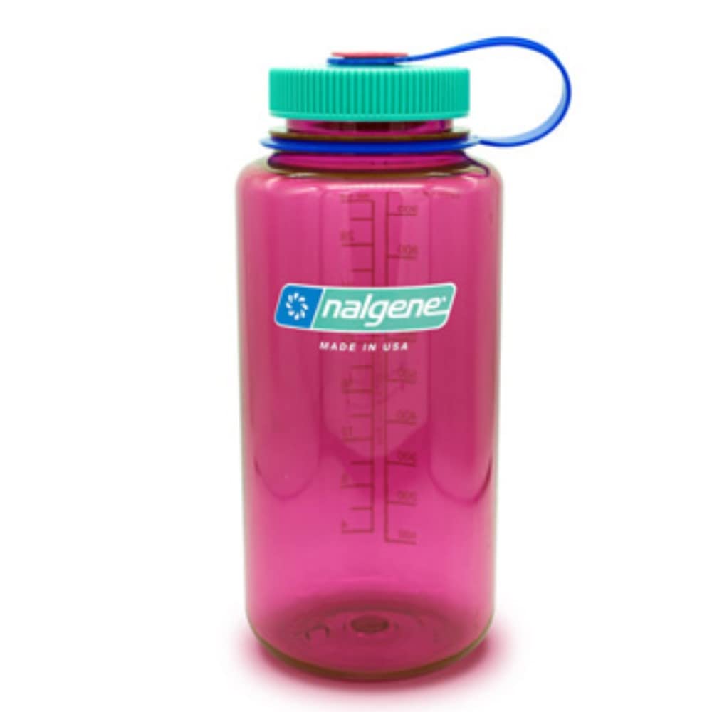 Nalgene 32 oz Wide Mouth Water Bottle | BPA-Free, Durable & Leak Proof, Lightweight Bottle for Hiking & Gym, Work & Travel