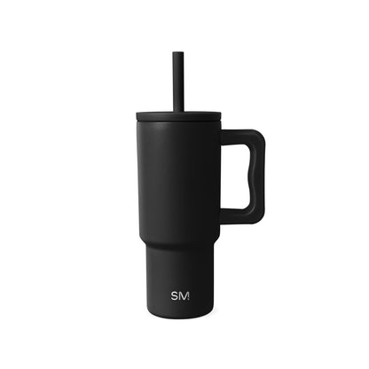 Simple Modern Kids 24 oz Tumbler with Handle and Silicone Straw Lid | Spill Proof and Leak Resistant | Reusable Stainless Steel Bottle | Gift for Kids Boys Girls | Trek Collection | Paradise Bay Mix