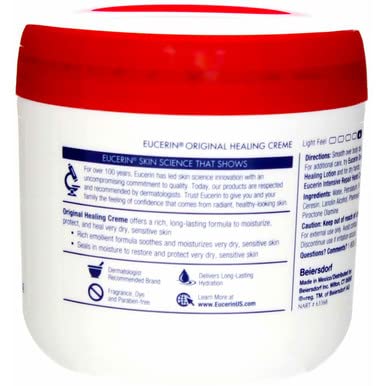 Eucerin Original Healing Creme 16 oz (Pack of 8)