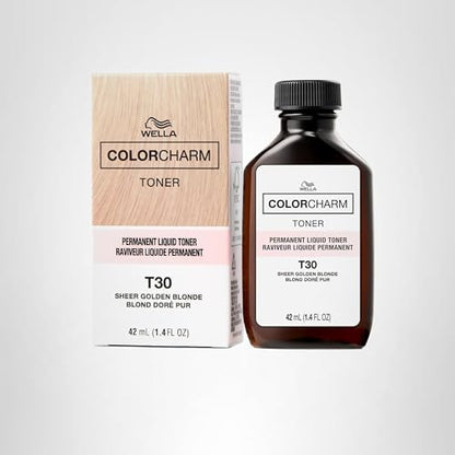 COLORCHARM Permanente Flüssigtönungen | Neutralisiert Gelbstich | Frei von Parabenen | Vegan | T18 Hellstes Aschblond | 41 ml