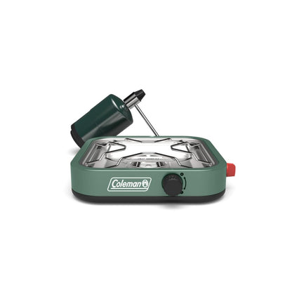 Coleman Cascade 3-in-1 Outdoor Camp Stove, Portable Cooktop with Included Cast-Iron Grill & Griddle Accessories, 24,000 BTUs of Power for Camping, Tailgating, Grilling