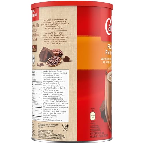 CARNATION Nestle Reichhaltige und Cremige Trinkschokolade, 1,7kg/3.7lbs, Dose, Importiert aus Kanada)
