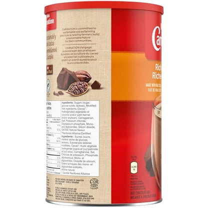 CARNATION Nestle Reichhaltige und Cremige Trinkschokolade, 1,7kg/3.7lbs, Dose, Importiert aus Kanada)