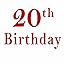 20th Birthday-2026