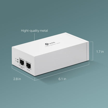 TP-Link Omada 2.5GE PoE+ Injector | Non-PoE to PoE Adapter | 802.3at/af Compliant | Up to 30W | Wall Mountable | Plug&Play | Up to 100m(328 ft) | UL Certified(POE260S)
