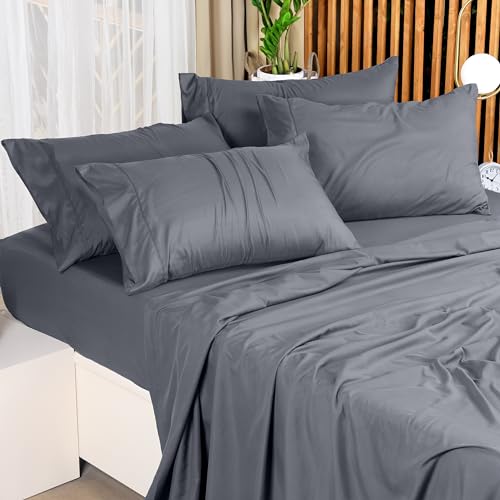 Utopia Bedding Queen Bed Sheet Set - 4 Piece Bedding - Soft Brushed Microfiber Fabric - Shrinkage & Fade Resistant - Easy Care (Grey)