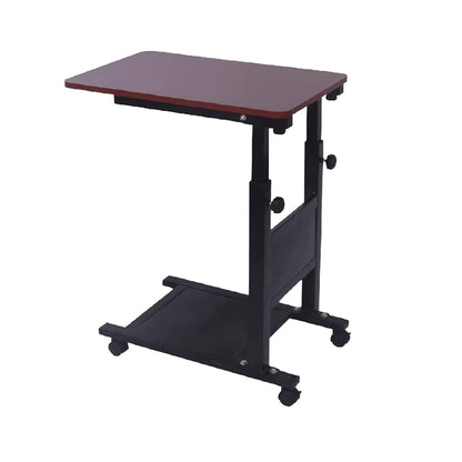 Extendable Rolling Mobility Table Over Bed,Overbed Table - Adjustable Hospital Bed Table with Wheels, Lightweight Bedside Table for Laptops, Versatile Lap Desk, Medical Overbed Tab