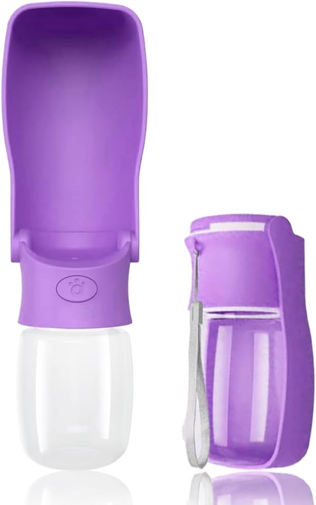 SOICTA Portable Dog Small Animals Water Bottle for Walking 19 OZ or 12 OZ Pet Water Bottles for Puppy Medium Large Dogs Little Animals Water Dispenser Dog Small Animals Water Bowl