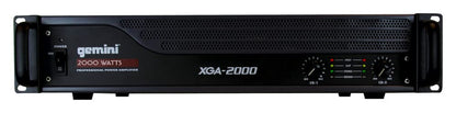Gemini Professional 1300W 2-Channel Power Amplifier – High-Powered DJ & PA Audio Amp with XLR/RCA Inputs, Bridge Mode, Built-in Protection & Cooling for Live Sound & Installations (XGA-5000)