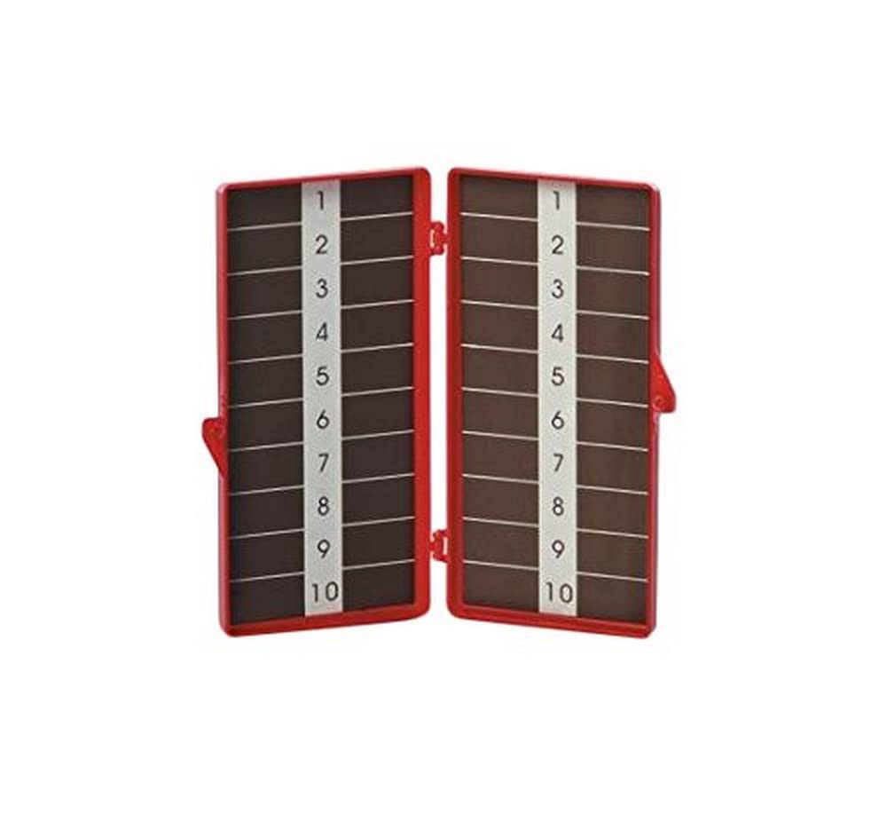 Medline Double Magnet Needle Counters, 60-Count Capacity, Adhesive Tabs, Separates for Dual Use, Case of 64 Each