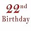 22nd Birthday-2026