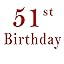 51st Birthday-2026