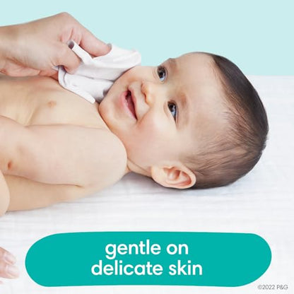 Pampers Baby-Feuchttücher, Complete Clean, Baby Fresh Duft, reinigt sanft von Kopf bis Fuß, 216 Stück (3 Packungen mit wiederverschließbarem Deckel)