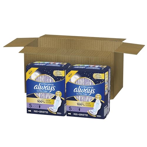 Always Maxi Overnight Damenbinden mit Flügeln, Größe 5, Extra Starker Auslaufschutz für die Nacht, Unparfümiert, 36 Stück