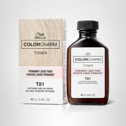 COLORCHARM Permanente Flüssigtönungen | Neutralisiert Gelbstich | Frei von Parabenen | Vegan | T18 Hellstes Aschblond | 41 ml