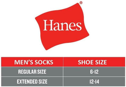Hanes Red Label Herren 6er Pack gepolsterte Knöchelsocken