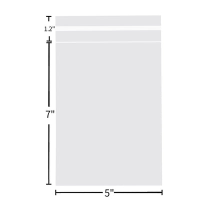Selbstklebende Zellophanbeutel, 5x7 Zoll Keksbeutel, durchsichtige, wiederverschließbare Zellophanbeutel selbstklebend zum Verpacken von Geschenken, Produkten, 100 Stück