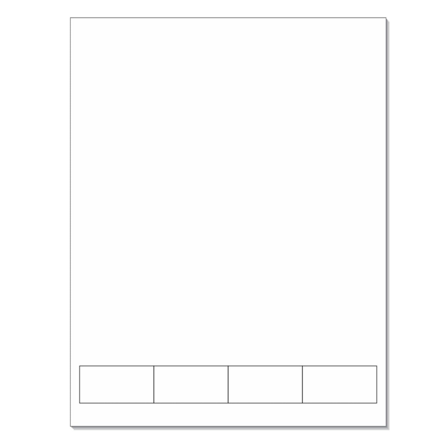 NextDayLabels - Integrated Laser Form with Label Combination (2x1 | 4 Labels | 500 Pack)