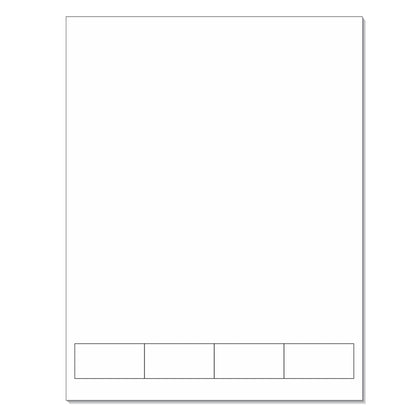 NextDayLabels - Integrated Laser Form with Label Combination (2x1 | 4 Labels | 500 Pack)