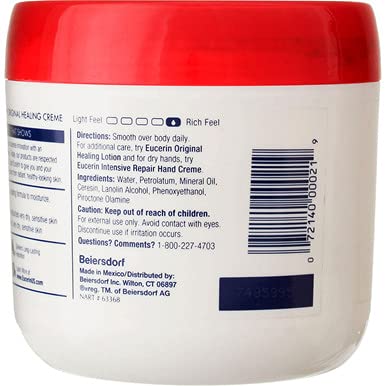 Eucerin Original Healing Creme 16 oz (Pack of 8)