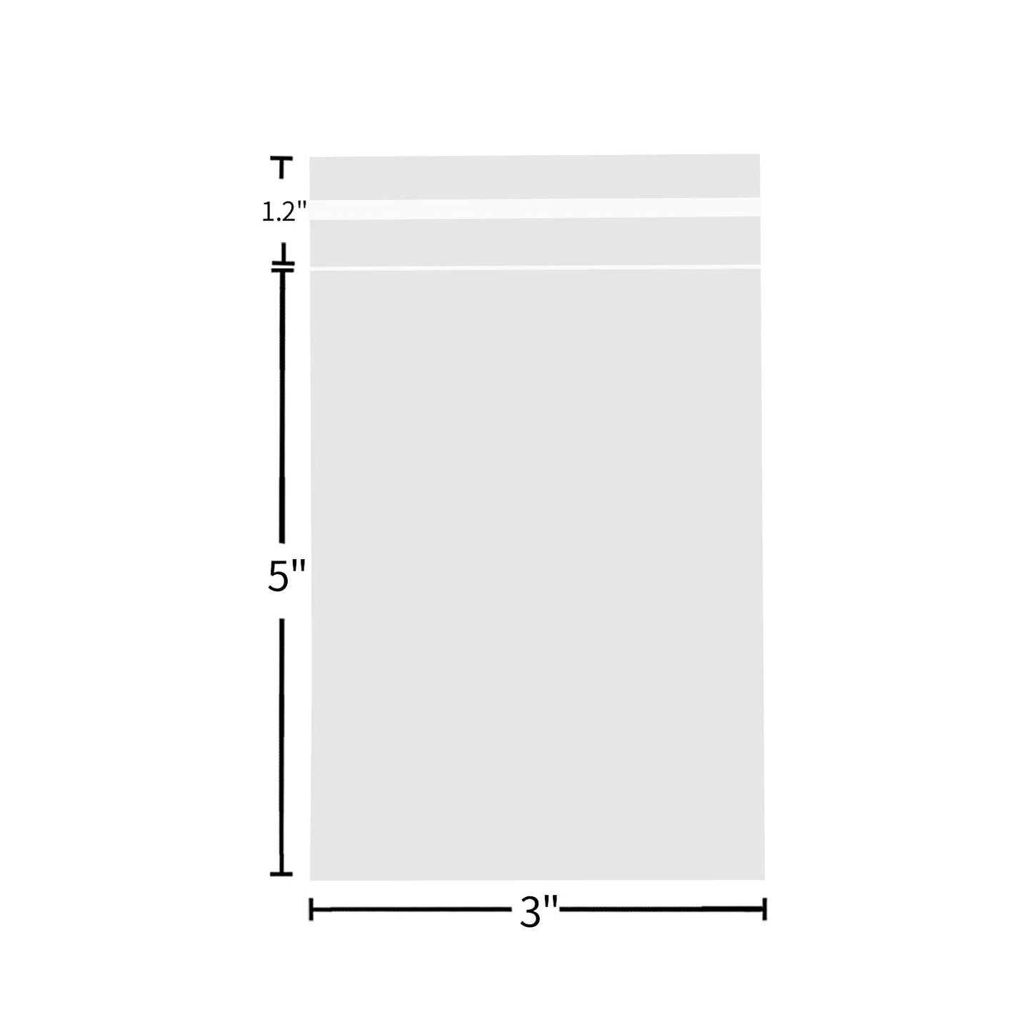 Selbstklebende Zellophanbeutel, 5x7 Zoll Keksbeutel, durchsichtige, wiederverschließbare Zellophanbeutel selbstklebend zum Verpacken von Geschenken, Produkten, 100 Stück