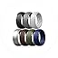 Pack O: Grey E, Olive Green A, Black, White, Dark Blue D, Silver B, Brown C