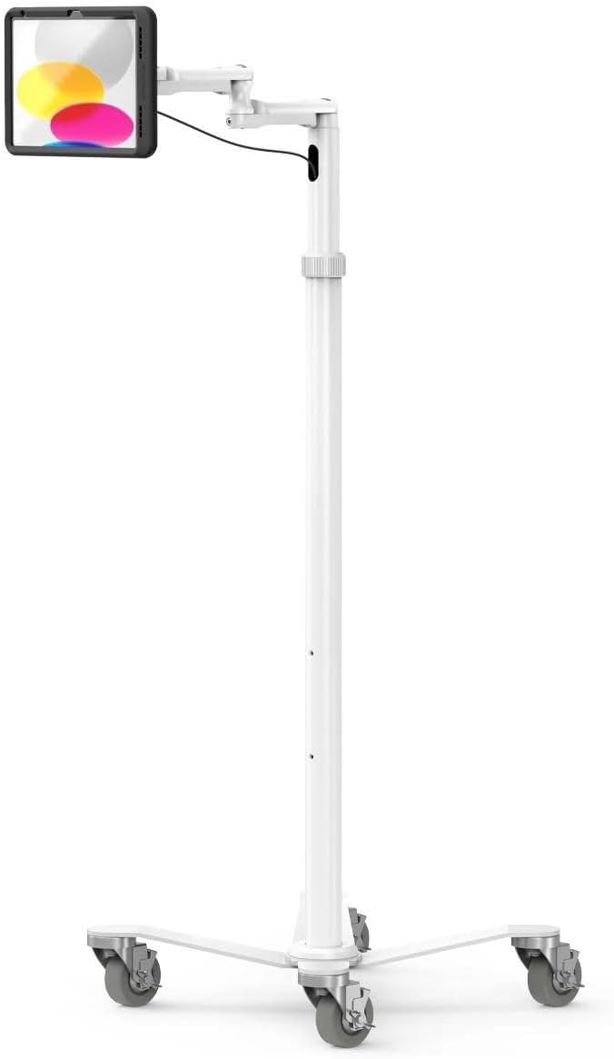 Compulocks iPad 10th-11th (A16) Gen PowerMove Medical Rolling, W129144651 (PowerMove Medical Rolling Cart Extended Black)