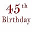 45th Birthday-2026