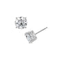 Amazon Essentials Yellow Gold Plated, Platinum or Rose Gold Plated Sterling Silver Infinite Elements Cubic Zirconia Stud Earrings | White, Blue, Green, or Pink Cubic Zirconia