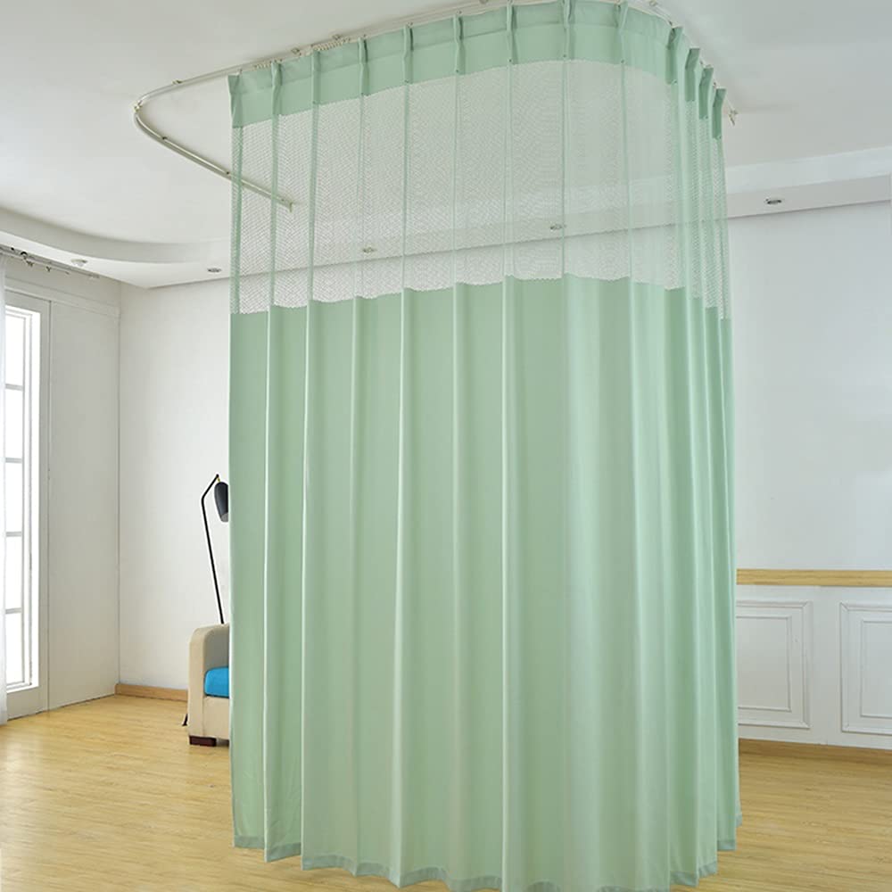 TTZ Hospital Curtain with Flat Hooks for Hospital Medical Clinic SPA Lab Cubicle Curtain Divider Privacy Screen (Color : Grey, Size : 1(5f Widet x8ft Tall))