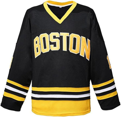 Herren Gilmore #18 Boston Adam Sandler Sportshirt Film Eishockey Trikot Genähte Buchstaben & Nummern S-3XL