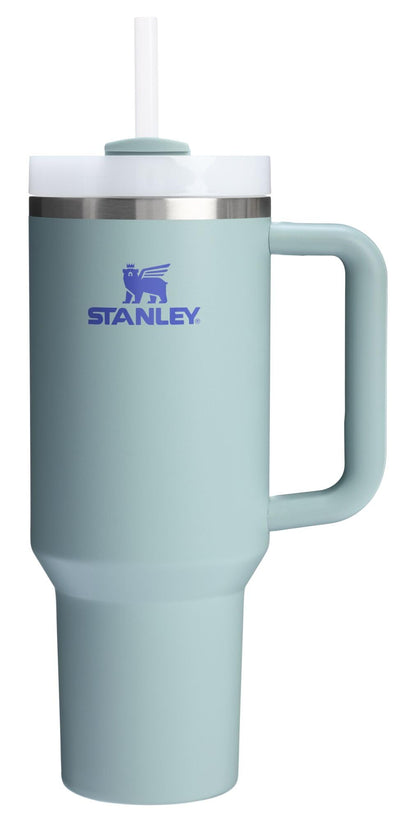 Stanley Quencher H2.0 Tumbler with Handle and Straw 40 oz | Flowstate 3-Position Lid | Cup Holder Compatible for Travel | Insulated Stainless Steel Cup | BPA-Free | Almond Rose