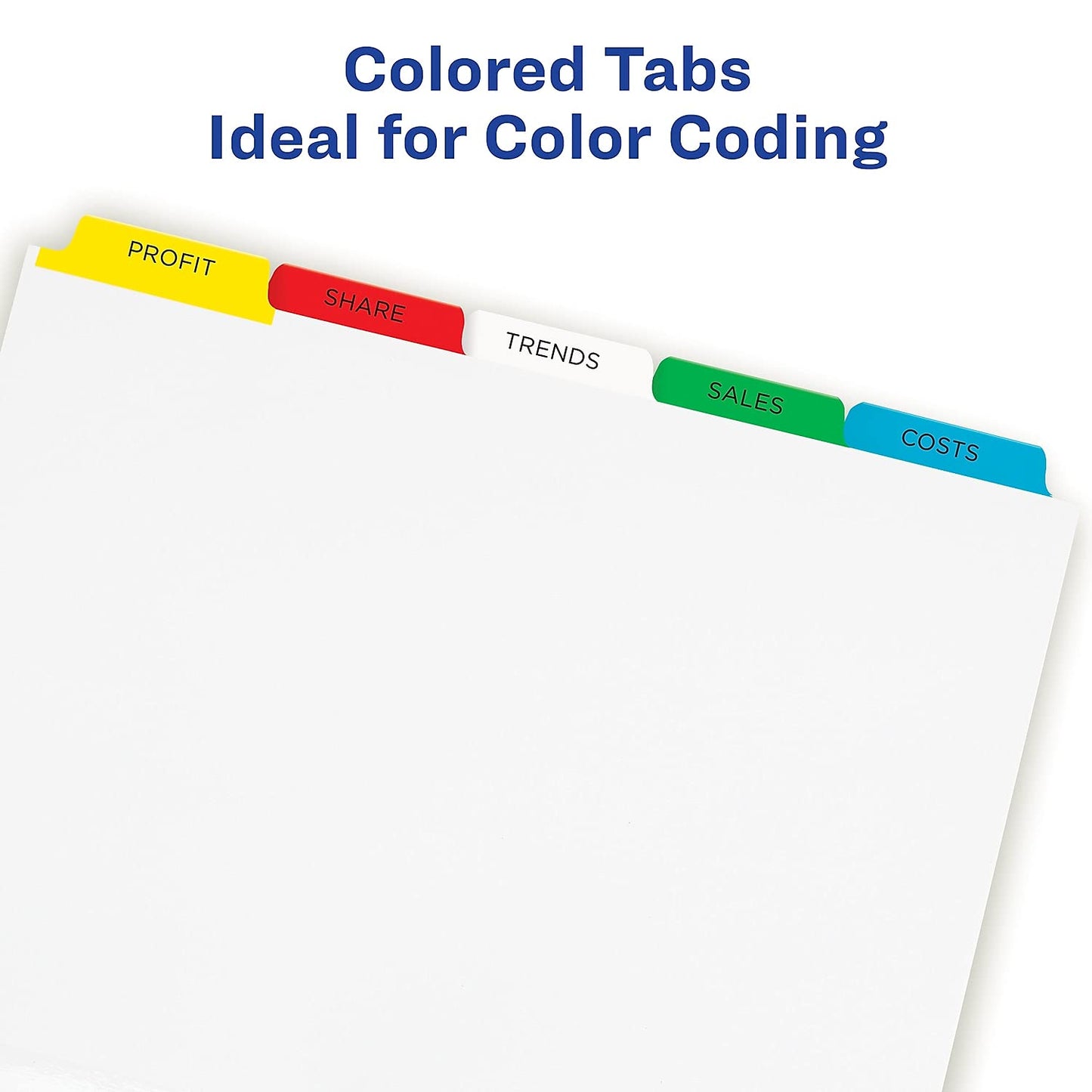 Avery 8 Tab Dividers for 3 Ring Binder, Easy Print & Apply Clear Label Strip, Index Maker Customizable Multicolor Tabs, 25 Sets (11424)