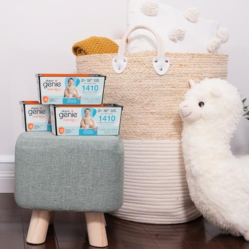 Diaper Genie Easy Roll Nachfüllpackung | 30 Beutel pro Nachfüllpackung | Fasst bis zu 1410 Neugeborenenwindeln | Geruchskontrolle | Nachfüllbeutel für Windeleimer | Passend für Diaper Genie Signature & Platinum Windeleimer