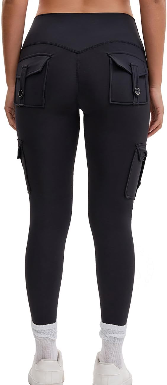 AEEZO Women's Fleece Lined Cargo Leggings Review: Warmth and Style