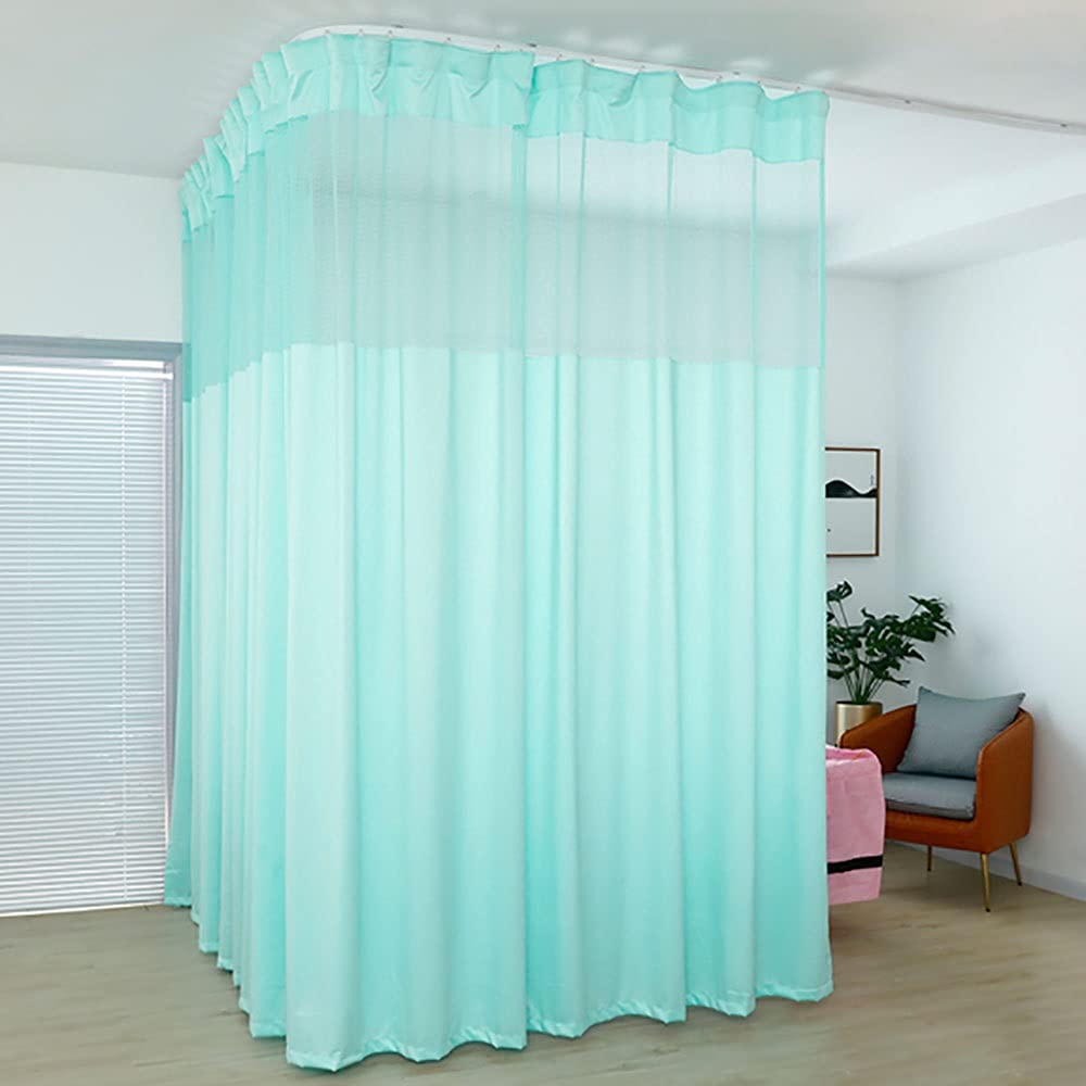 TTZ Hospital Curtain with Flat Hooks for Hospital Medical Clinic SPA Lab Cubicle Curtain Divider Privacy Screen (Color : Grey, Size : 1(5f Widet x8ft Tall))