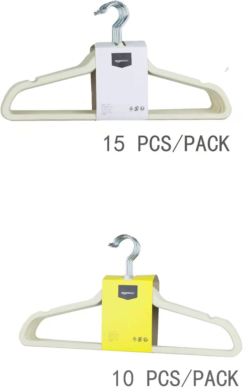 Amazon Basics Samtkleiderbügel für Anzüge – 30er-Pack, Schwarz