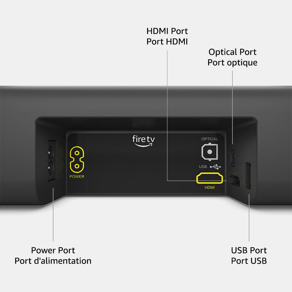 Amazon Fire TV Soundbar, 2.0-Lautsprecher mit DTS Virtual:X und Dolby Audio, Bluetooth-Konnektivität
