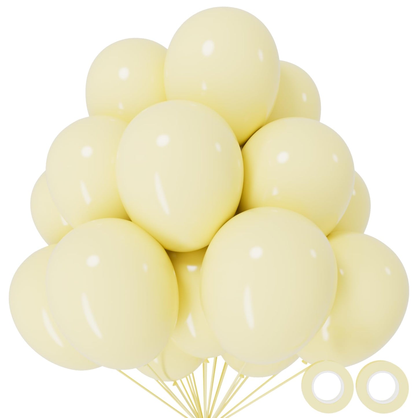 110pcs Black Balloon 12 inch, Black Latex Balloons for Birthday Party Baby Shower Wedding(with 2 Ribbons).
