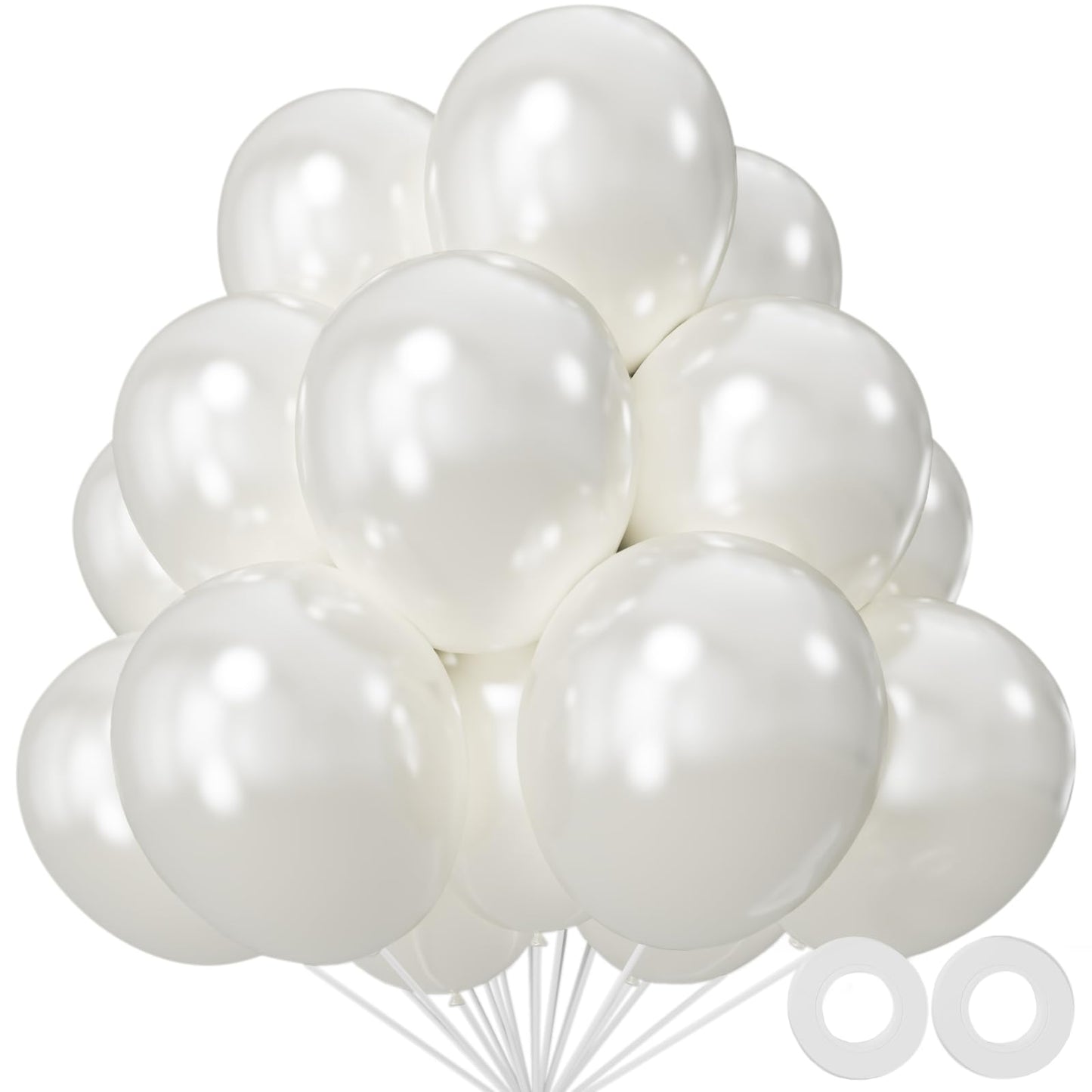 110pcs Black Balloon 12 inch, Black Latex Balloons for Birthday Party Baby Shower Wedding(with 2 Ribbons).