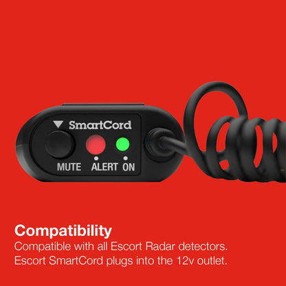 Escort Radar Detector SmartCord Coiled Wire for Redline 360c, MAX 360/c MKII, 3, 4, MAXcam 360c and Additional Models