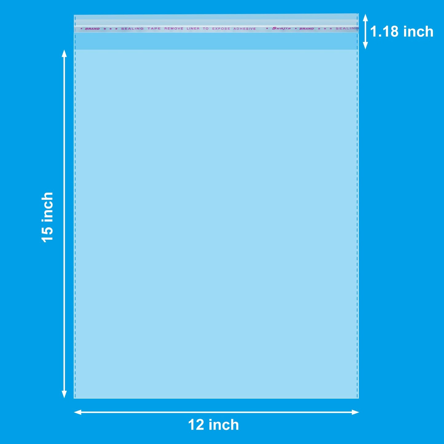 Aubeco 5x7 Zoll 240 Stück selbstklebende, transparente Cellophanbeutel, Klebebeutel für Kekse und Leckereien zum Selbermachen, für kleine Produkte, Lebensmittel und Geschenkverpackungen