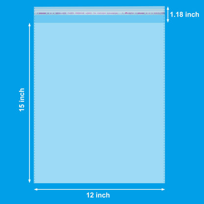 Aubeco 5x7 Zoll 240 Stück selbstklebende, transparente Cellophanbeutel, Klebebeutel für Kekse und Leckereien zum Selbermachen, für kleine Produkte, Lebensmittel und Geschenkverpackungen