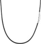 22.0 InchesBlack 2mm With 4mm Clasp