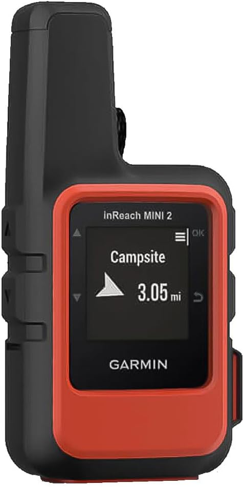 Garmin inReach Mini 2, Lightweight and Compact Satellite Communicator, Hiking Handheld, Orange