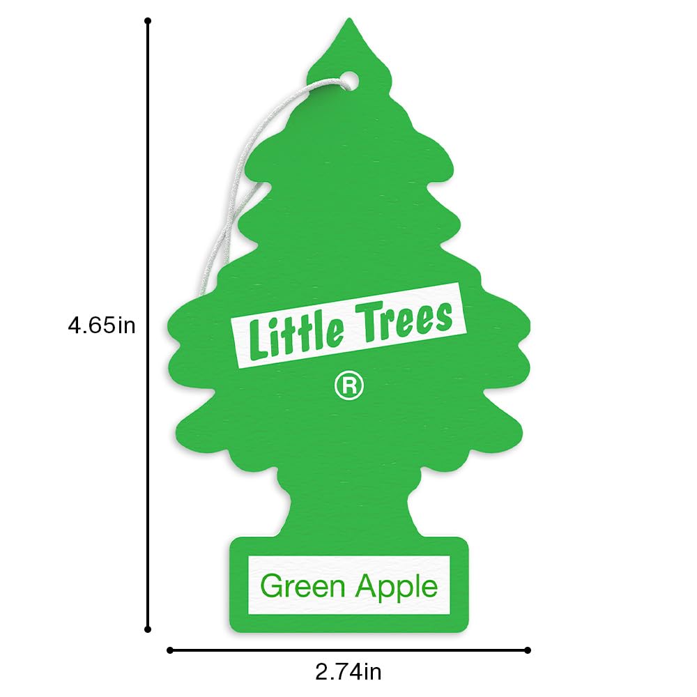 LITTLE TREES Car Air Freshener | Hanging Tree Provides Long Lasting Scent for Auto and Home | Black Ice, 24 Air Fresheners