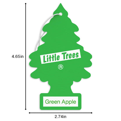 LITTLE TREES Car Air Freshener | Hanging Tree Provides Long Lasting Scent for Auto and Home | Black Ice, 24 Air Fresheners